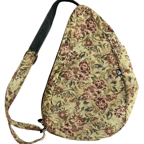 Ameribag Floral Tapestry Healthy Back Bag Travel Shoulder Purse Ergonomic 17" - Picture 11 of 11